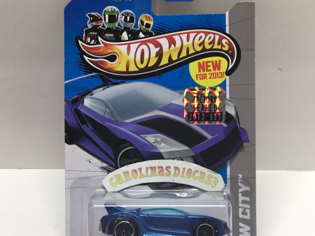 2013 hot wheels #30 quick N Sik blue factory sealed sticker ZZ1 Online