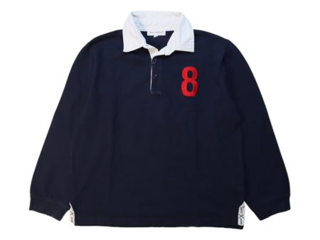 Excuse My French Long Sleeve Polo 12Y Hot on Sale