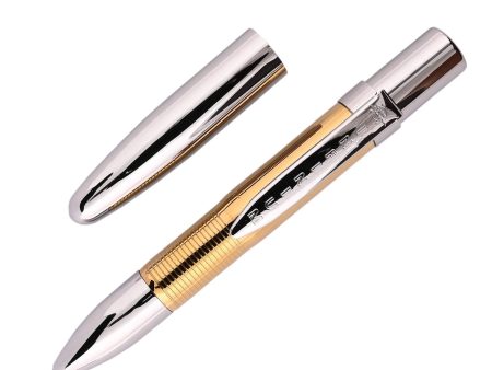 Fisher Space Infinium Ball Pen with Blue Ink - Gold Titanium & Chrome Hot on Sale