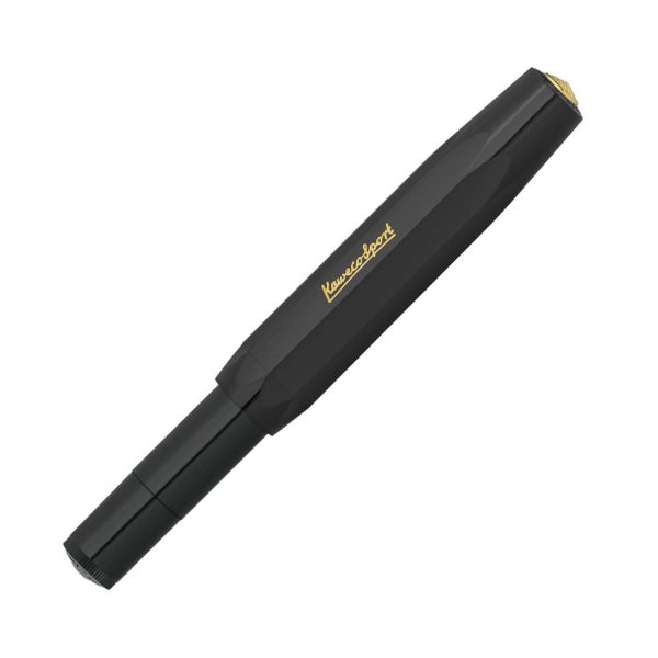 Kaweco Classic Sport Fountain Pen with Optional Clip - Black For Discount