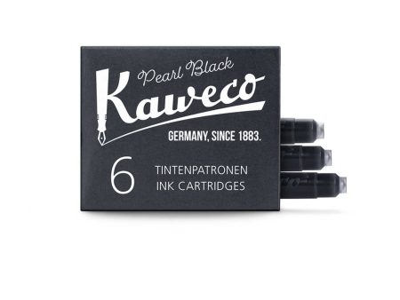 Kaweco Small Ink Cartridges, Pearl Black - Pack Of 6 For Discount