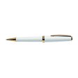 Cleo Skribent Classic Ball Pen, White   Gold Trim Cheap