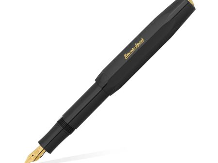 Kaweco Classic Sport Fountain Pen with Optional Clip - Black For Discount