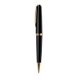 Cleo Skribent Classic Ball Pen, Black   Gold Trim Cheap