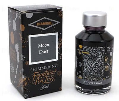 Diamine Shimmer Ink Bottle, Moon Dust - 50ml Supply