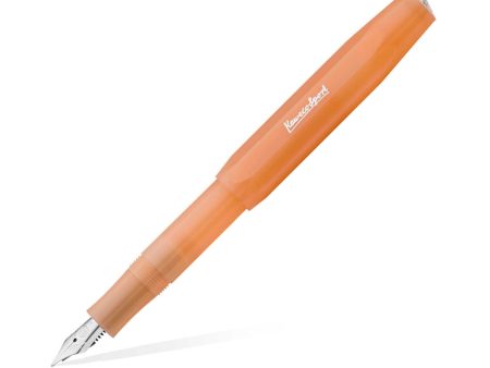 Kaweco Frosted Sport Fountain Pen with Optional Clip - Soft Mandarin Hot on Sale