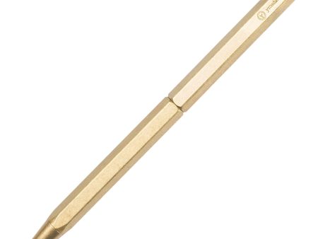 YSTUDIO Classic Revolve Slim Ball Pen, Brass For Cheap