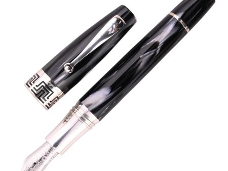 Montegrappa Extra 1930 Fountain Pen - Black & White For Sale