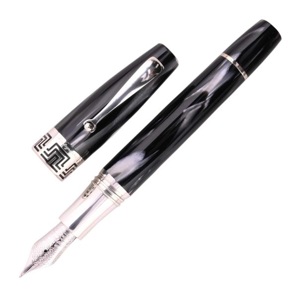 Montegrappa Extra 1930 Fountain Pen - Black & White For Sale