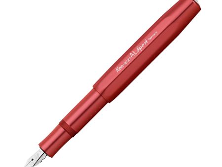 Kaweco AL Sport Fountain Pen with Optional Clip - Deep Red Cheap