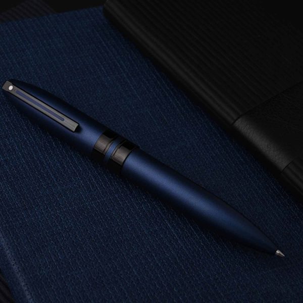 Sheaffer Icon Ball Pen - Metallic Blue PVD For Discount