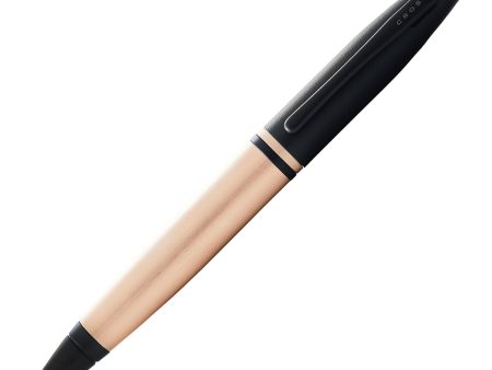 Cross Calais Ball Pen - Brushed Rose Gold & Black Online Hot Sale