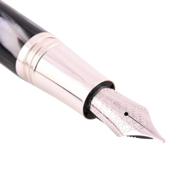 Montegrappa Extra 1930 Fountain Pen - Black & White For Sale