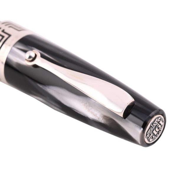 Montegrappa Extra 1930 Fountain Pen - Black & White For Sale