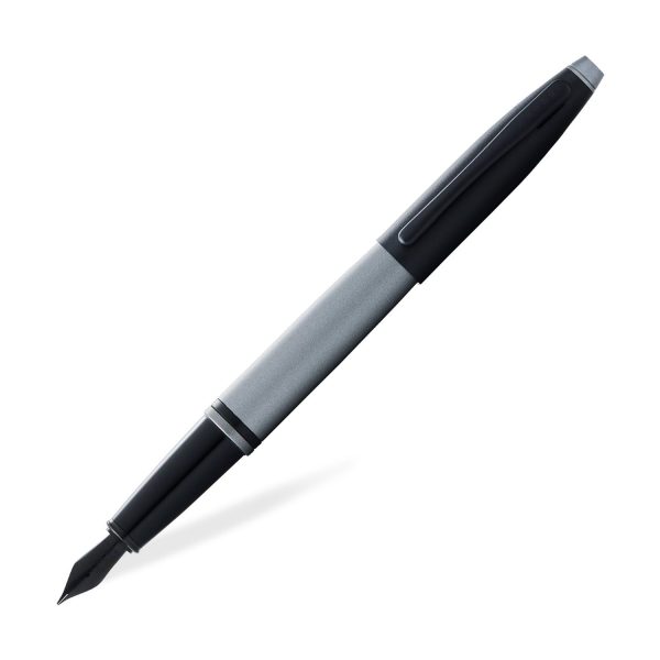 Cross Calais Fountain Pen - Matt Grey & Black For Cheap