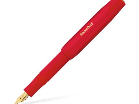 Kaweco Classic Sport Fountain Pen with Optional Clip - Red on Sale